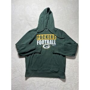 Green Bay Packers Football Long Sleeve Hoodie Sweatshirt Men's Size Medium '47